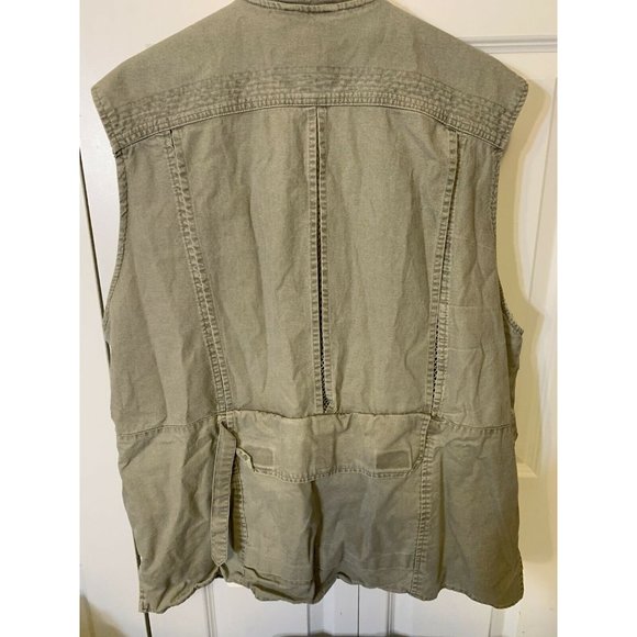 Rothco Outback Vest Sz L Travel Photo Photography Pockets Canvas Fishing Hunting - Picture 8 of 8